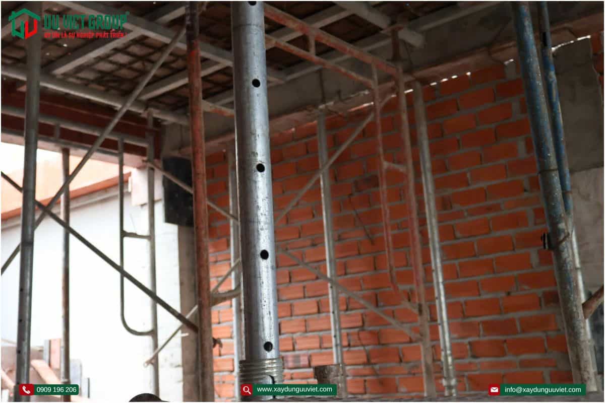 Tiến độ thi công nhà phố tại quận Bình Tân