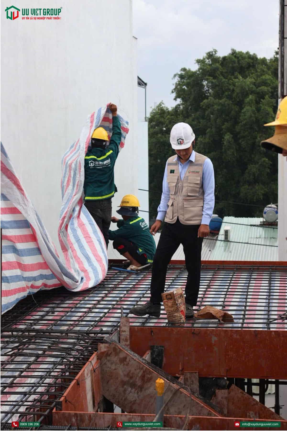Tiến độ thi công nhà phố tại quận Bình Tân