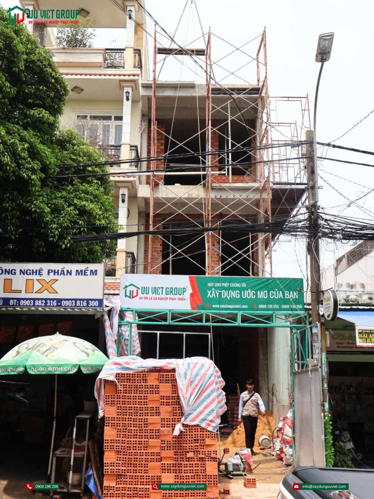 Tiến độ nhà phố quận Tân Phú