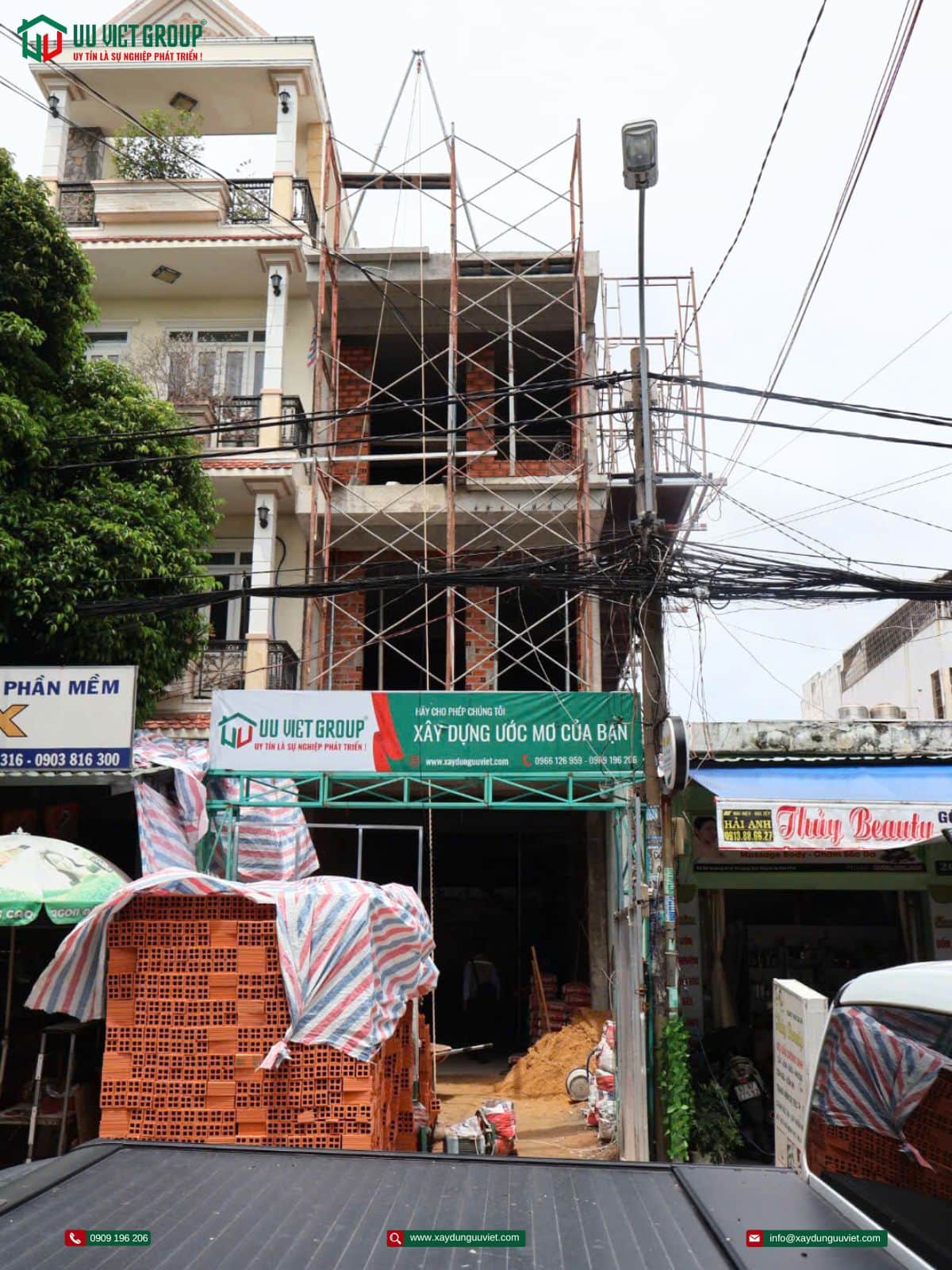 Tiến độ nhà phố quận Tân Phú