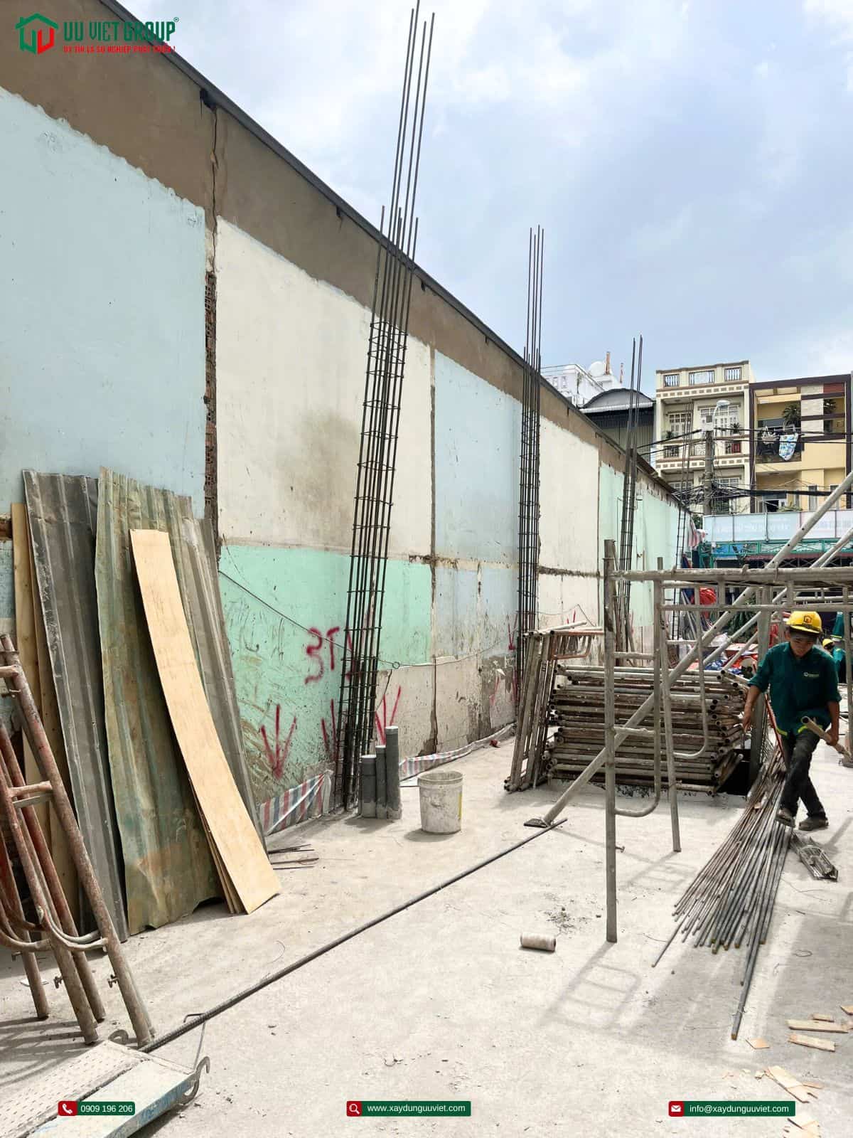 Tiến độ nhà phố quận Tân Phú