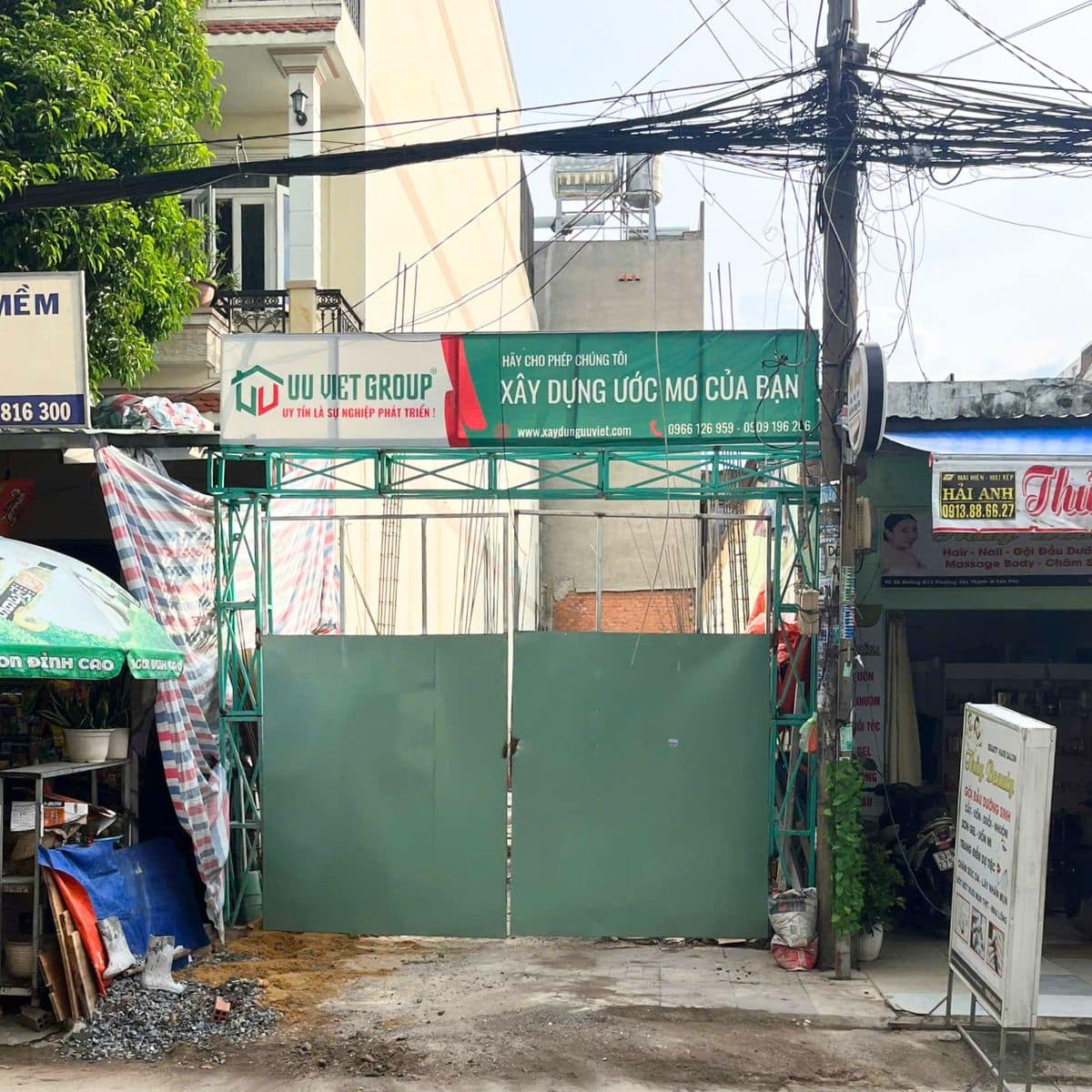 Tiến độ nhà phố quận Tân Phú