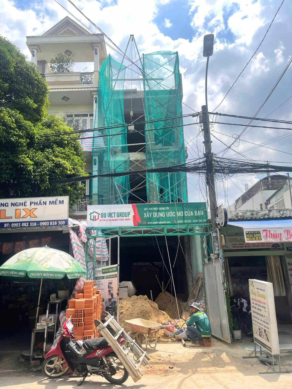 Tiến độ nhà phố quận Tân Phú