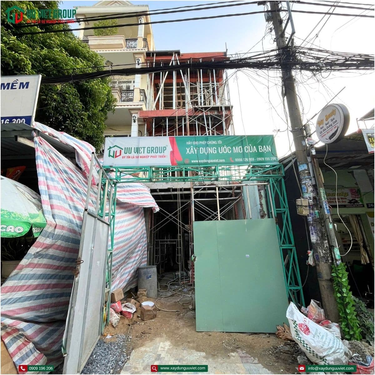 Tiến độ nhà phố quận Tân Phú