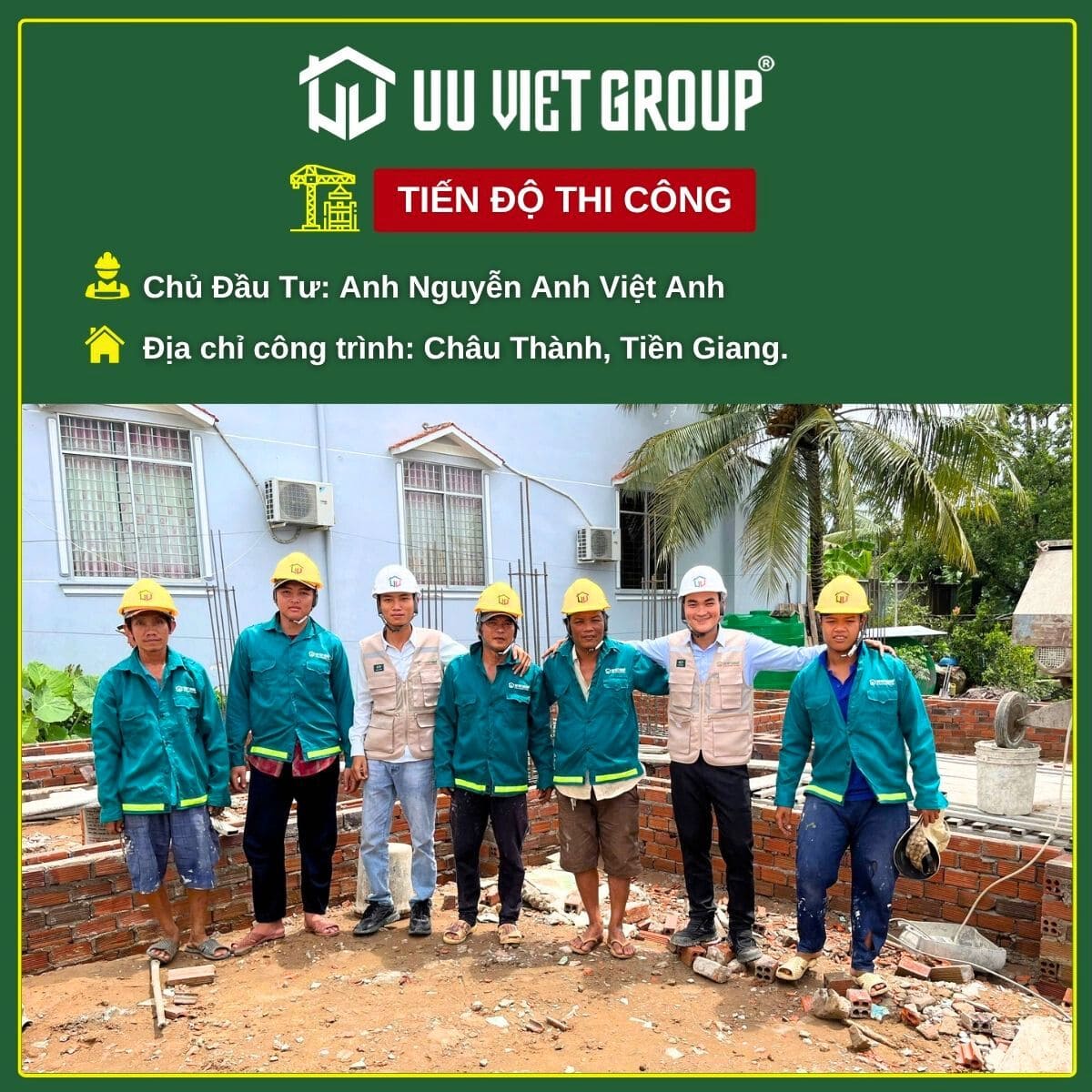 Tiến độ thi công tại Tiền Giang