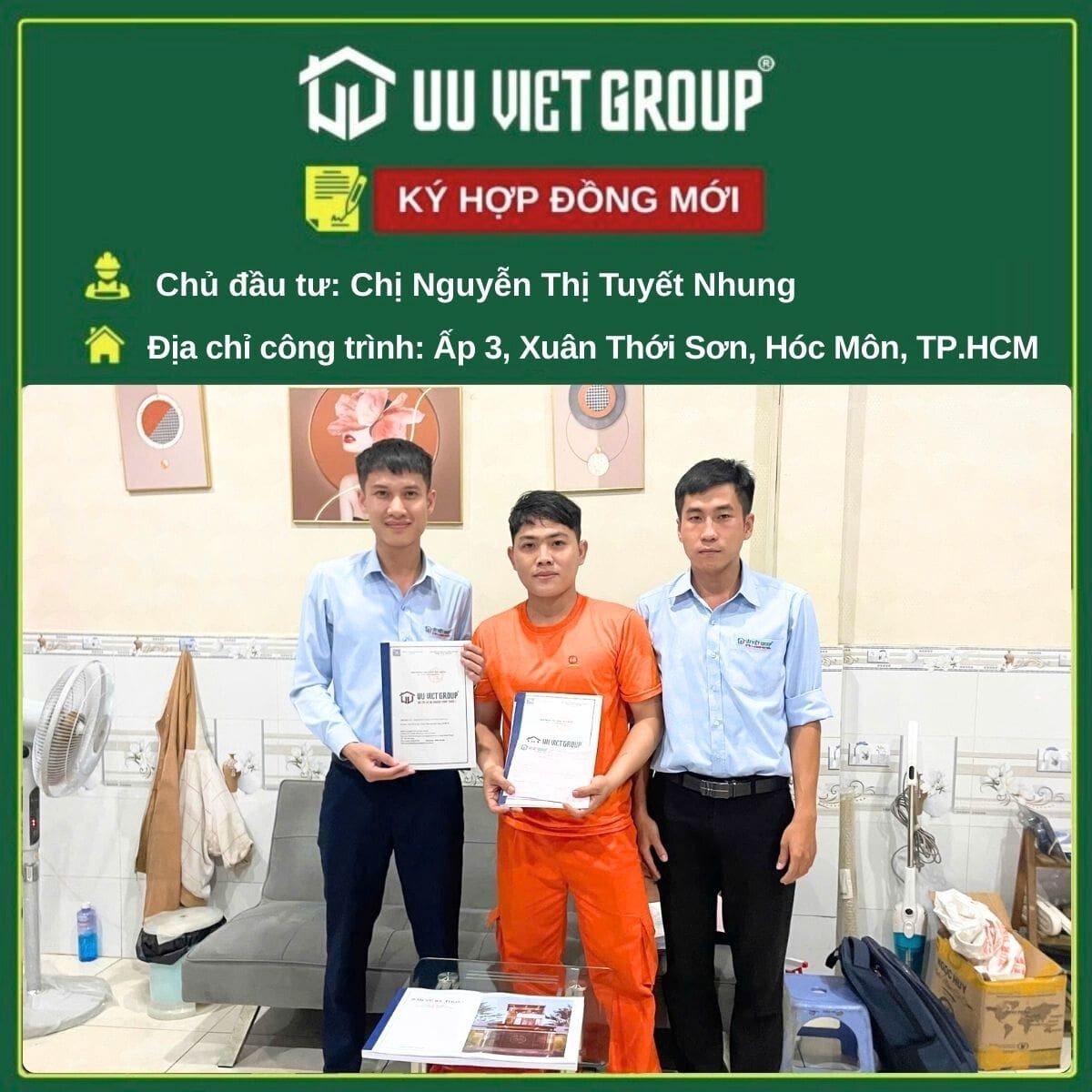 Ký hợp đồng mới tại Hóc Môn