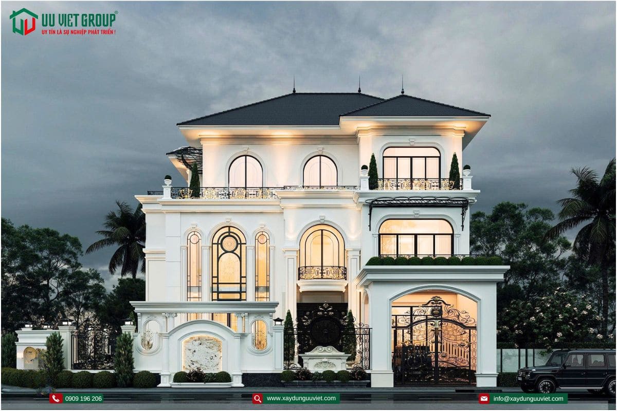  mẫu nhà biệt thự mái nhật