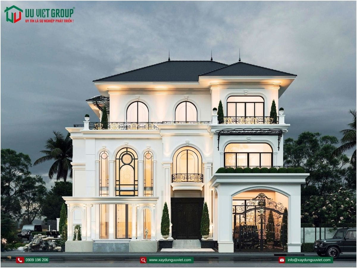  mẫu nhà biệt thự mái nhật