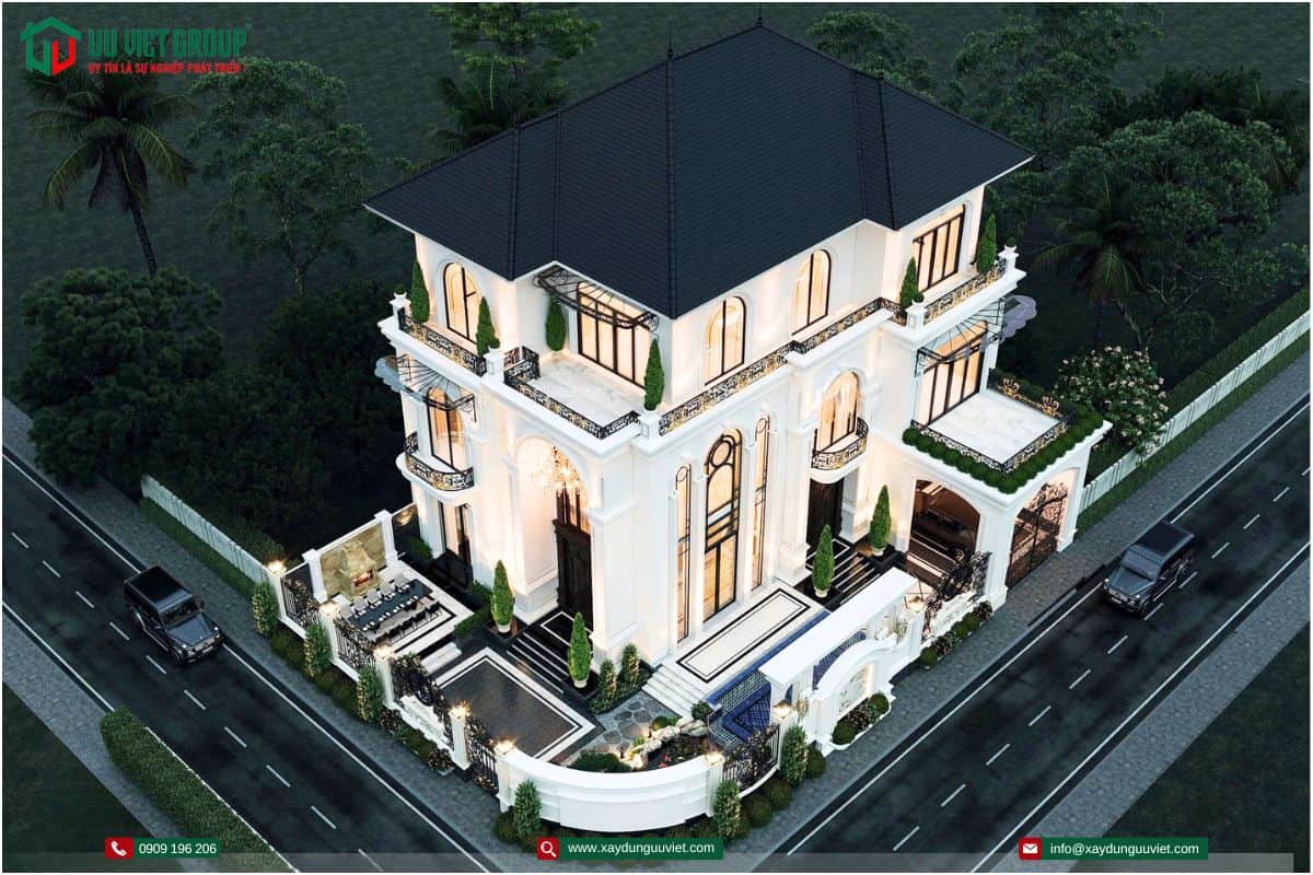  mẫu nhà biệt thự mái nhật