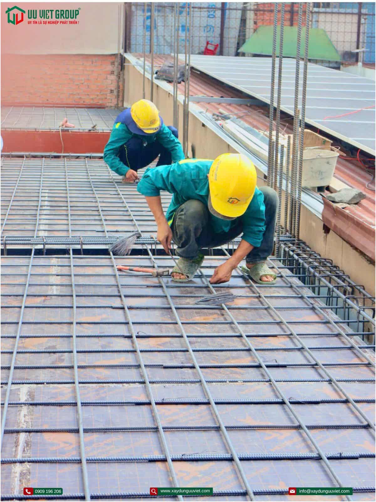 Tiến độ nghiệm thu cốt pha thép sàn