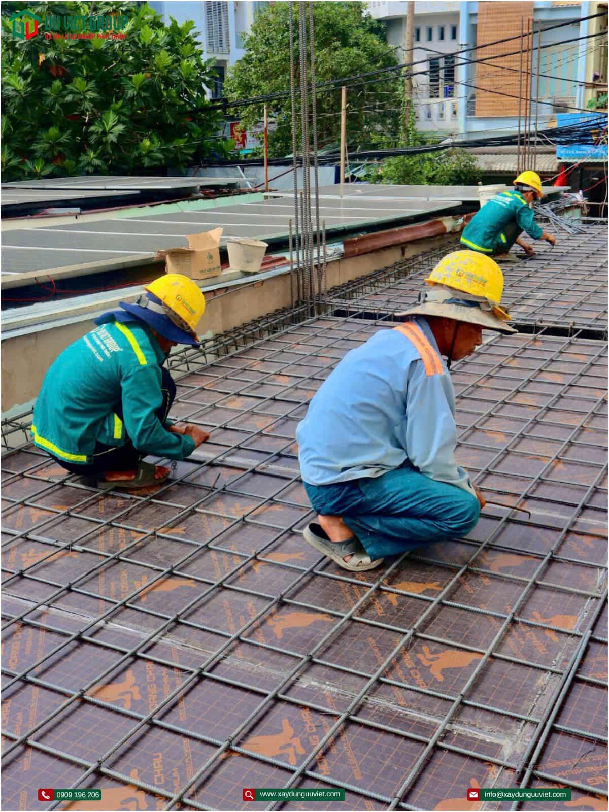 Tiến độ nghiệm thu cốt pha thép sàn