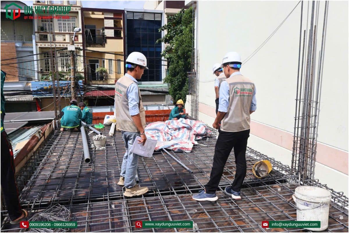 Tiến độ nghiệm thu cốt pha thép sàn
