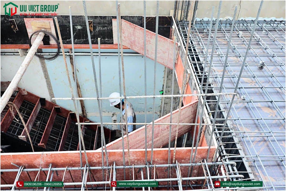 Tiến độ nghiệm thu cốt pha thép sàn