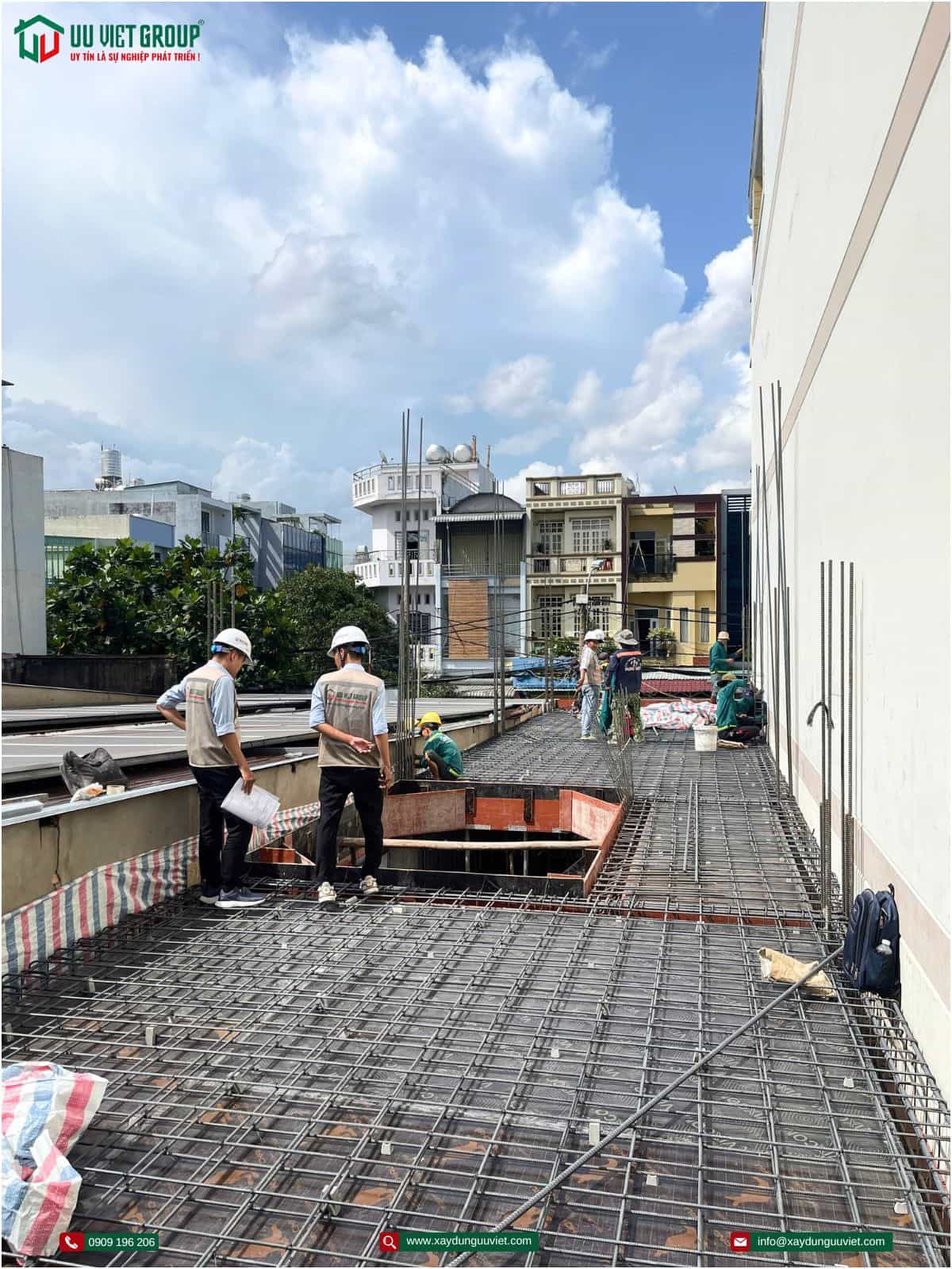 Tiến độ nghiệm thu cốt pha thép sàn