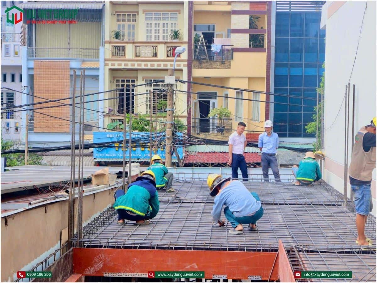 Tiến độ nghiệm thu cốt pha thép sàn