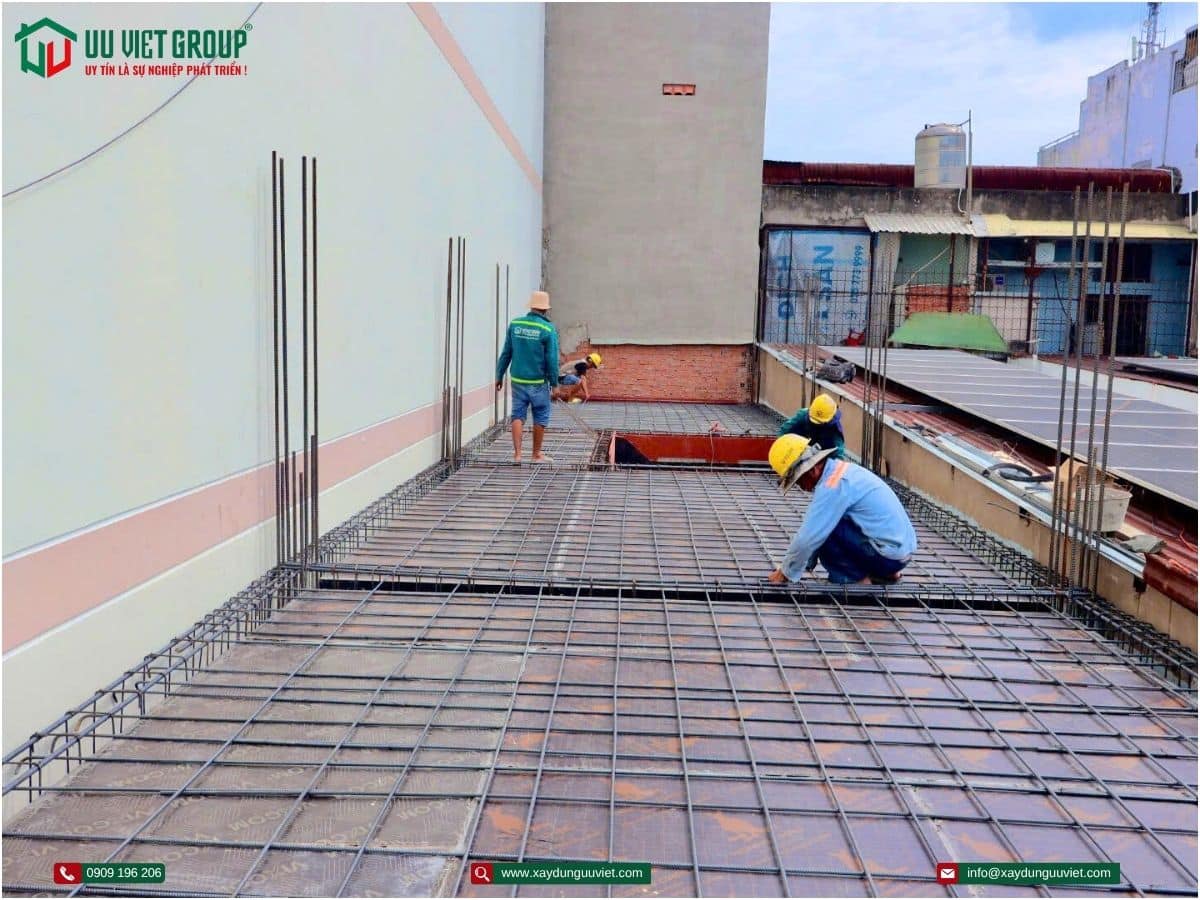 Tiến độ nghiệm thu cốt pha thép sàn
