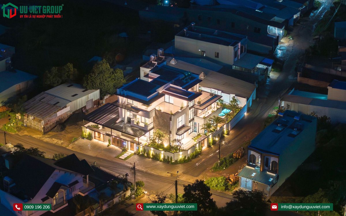 Hoàn thành vila 3 tầng hiện đại