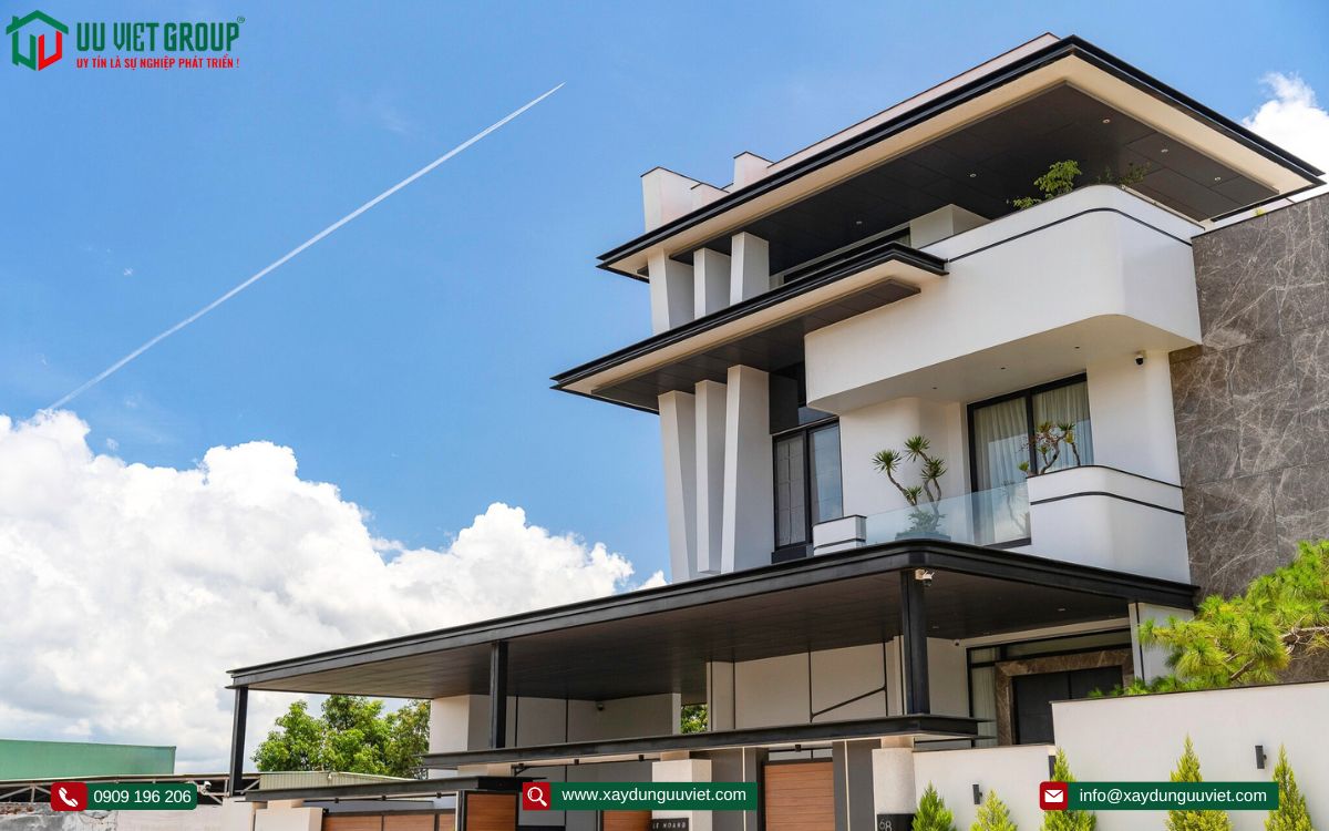Hoàn thành vila 3 tầng hiện đại