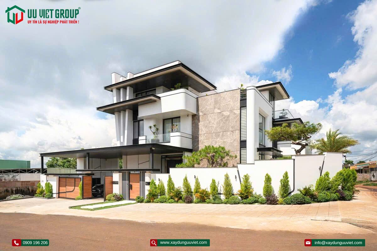 vila 3 tầng hiện đại