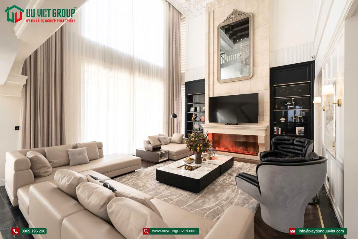 vila 3 tầng hiện đại