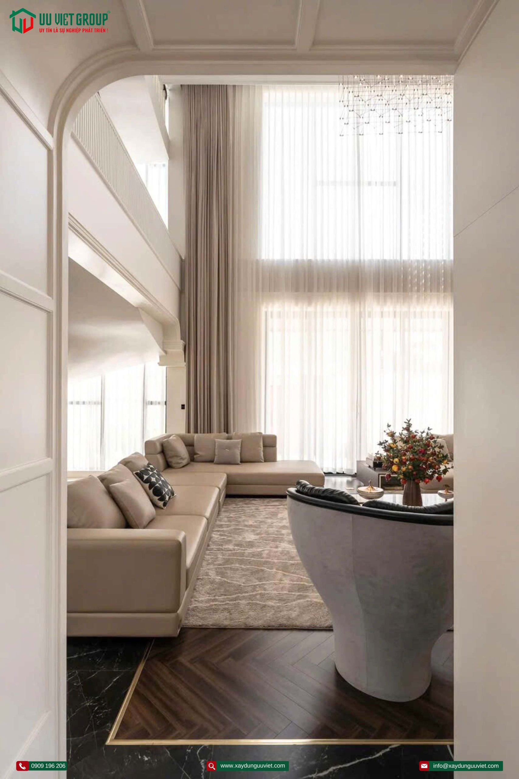 vila 3 tầng hiện đại