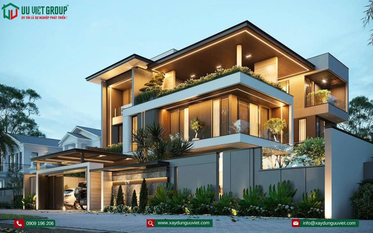 Mẫu nhà biệt thự hiện đại