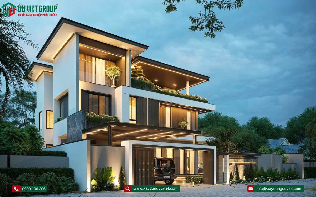 Mẫu nhà biệt thự hiện đại