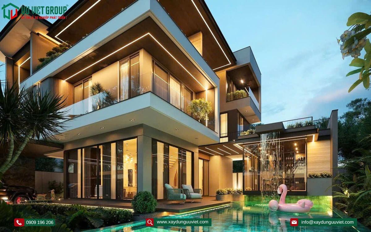 Mẫu nhà biệt thự hiện đại