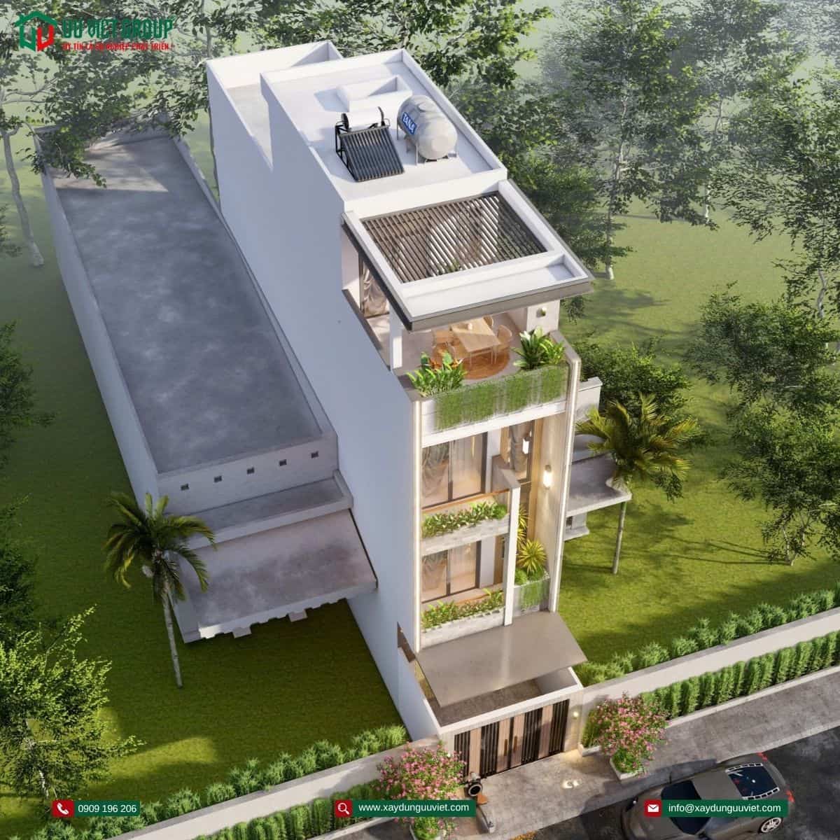Nhà phố 1 trệt 3 lầu