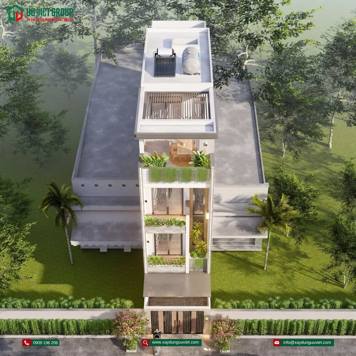 Nhà phố 1 trệt 3 lầu