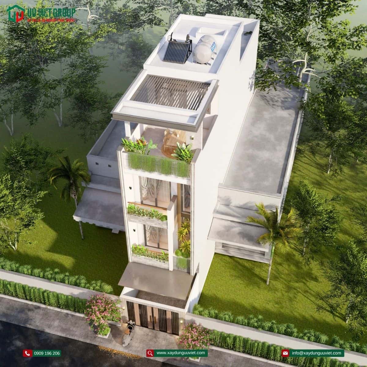 Nhà phố 1 trệt 3 lầu