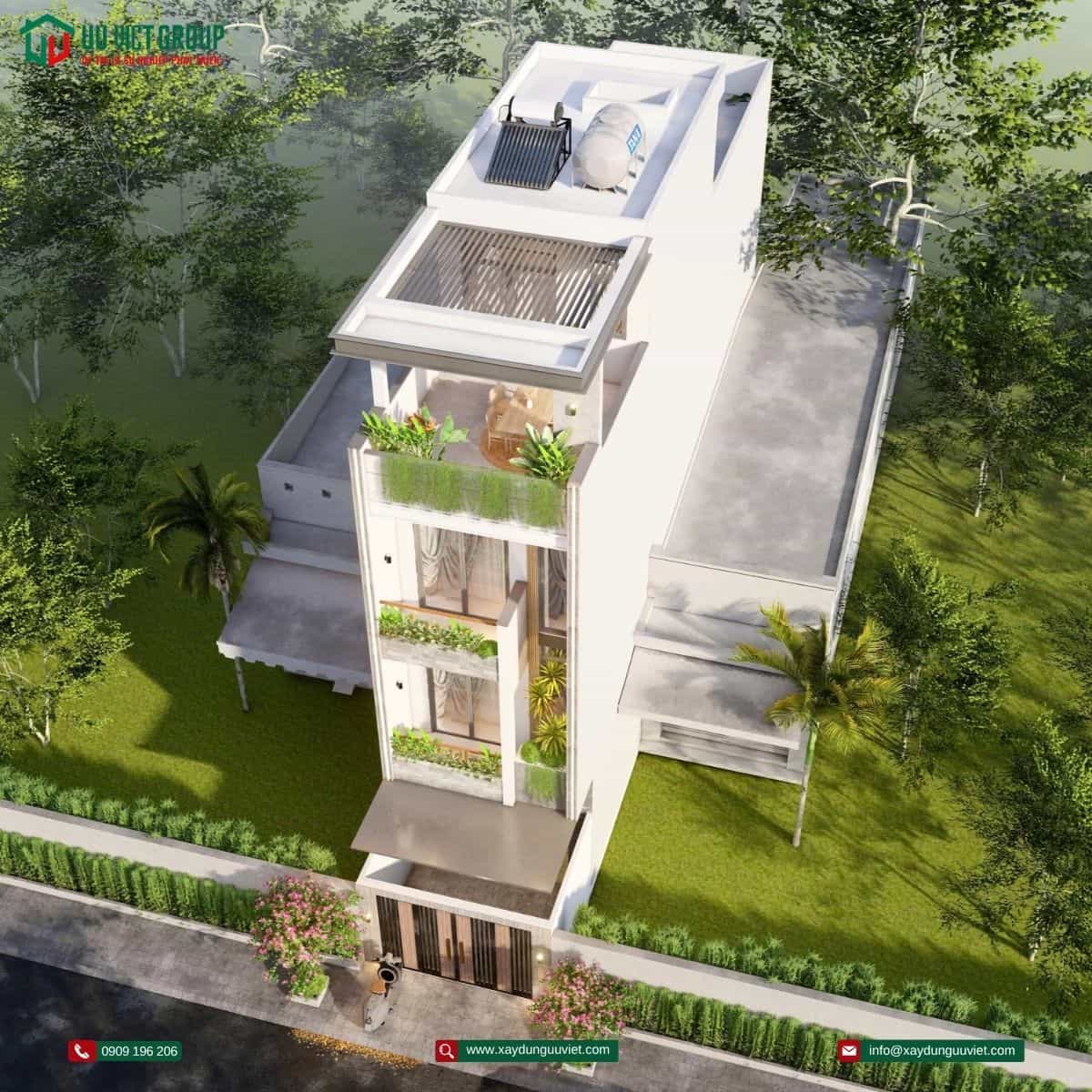 Nhà phố 1 trệt 3 lầu