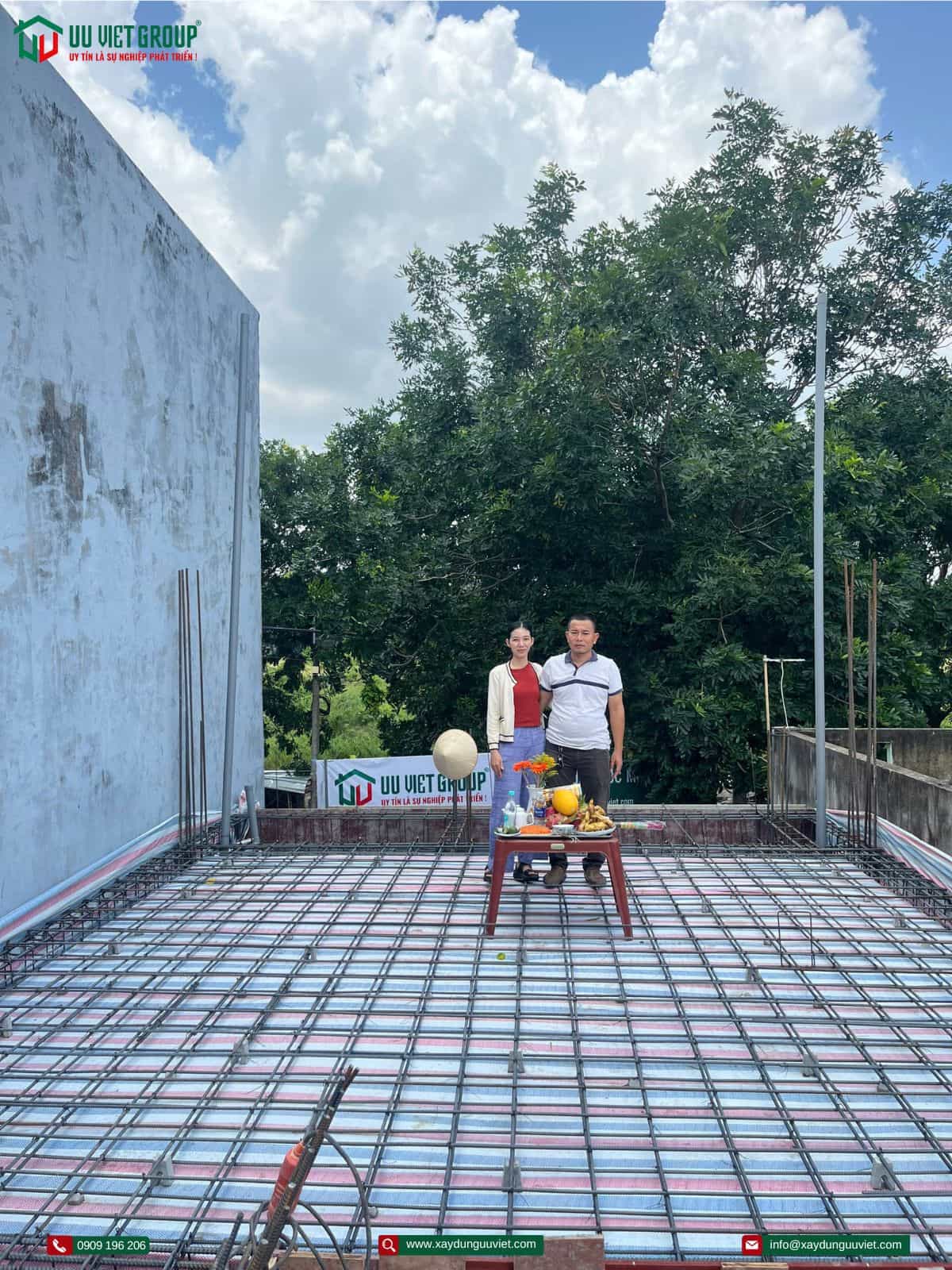 Tiến độ thi công nhà phố tại Dĩ An