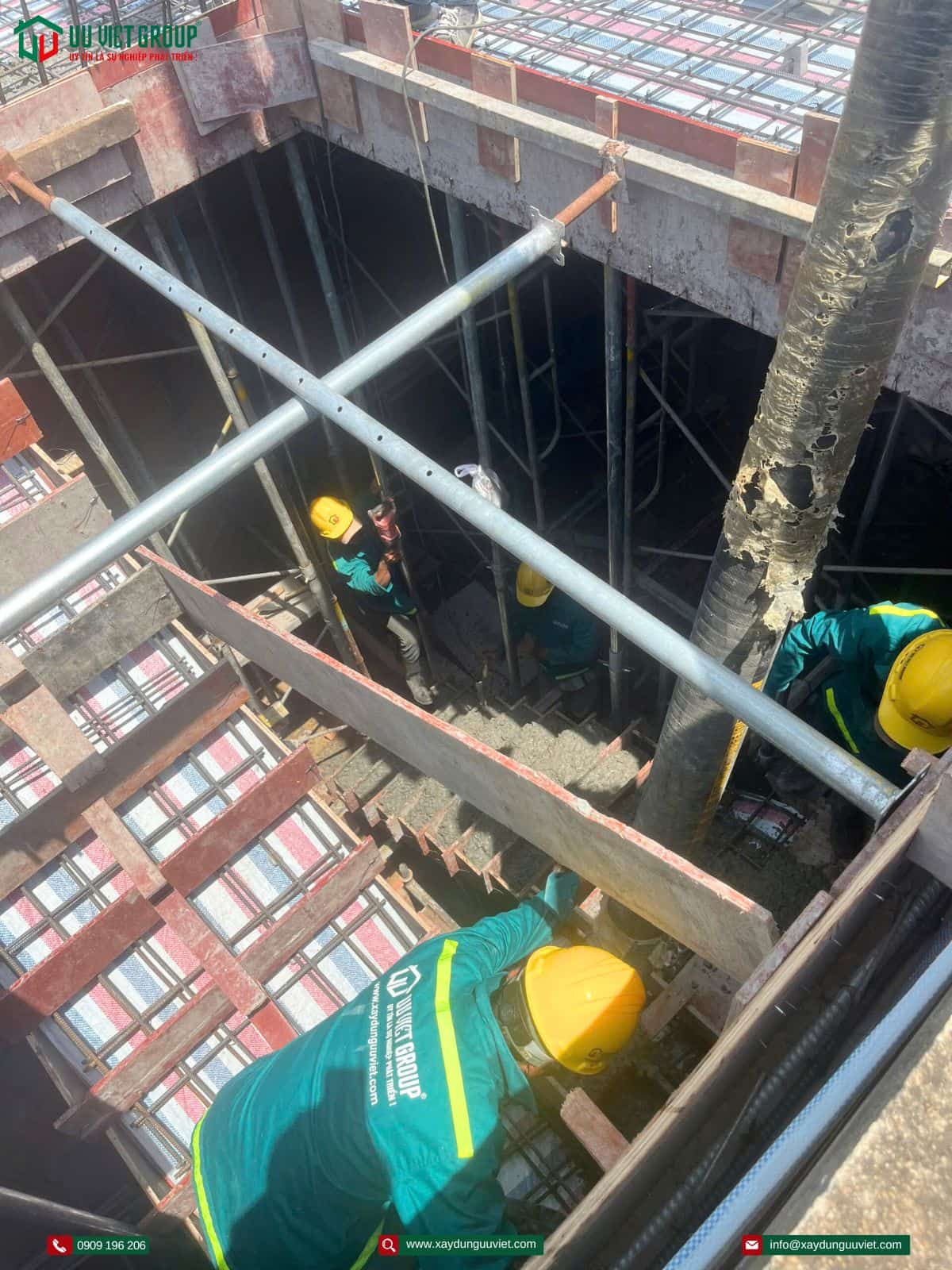 Tiến độ thi công nhà phố tại Dĩ An