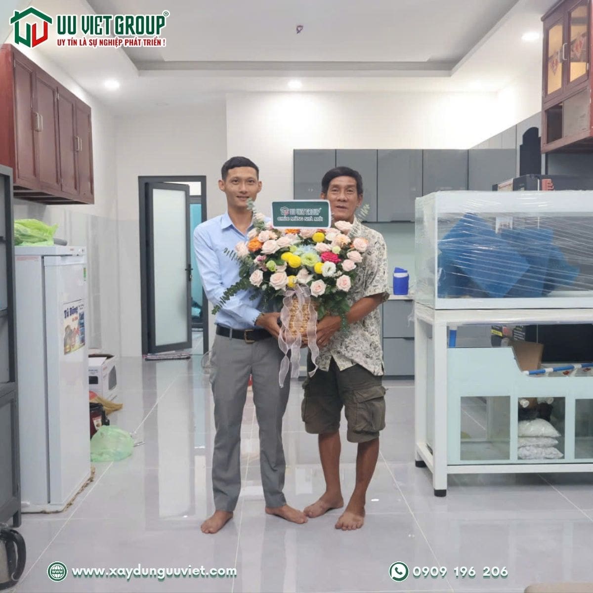 Bàn giao nhà gác lững tại Long An