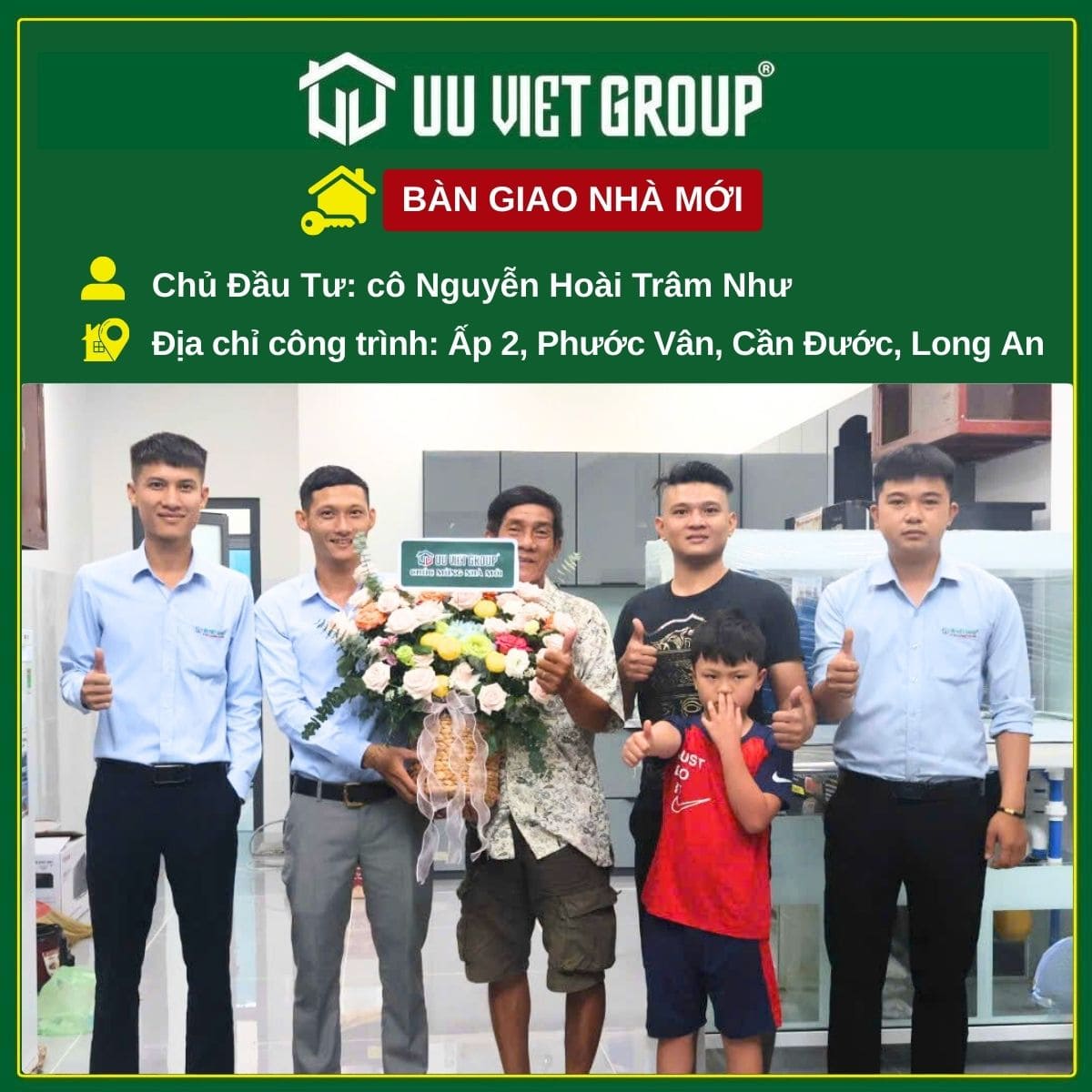 Bàn giao nhà gác lững tại Long An