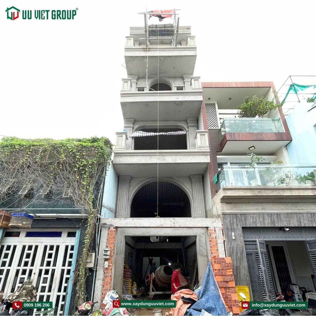 Tiến độ nhà phố tại Quận Bình Tân