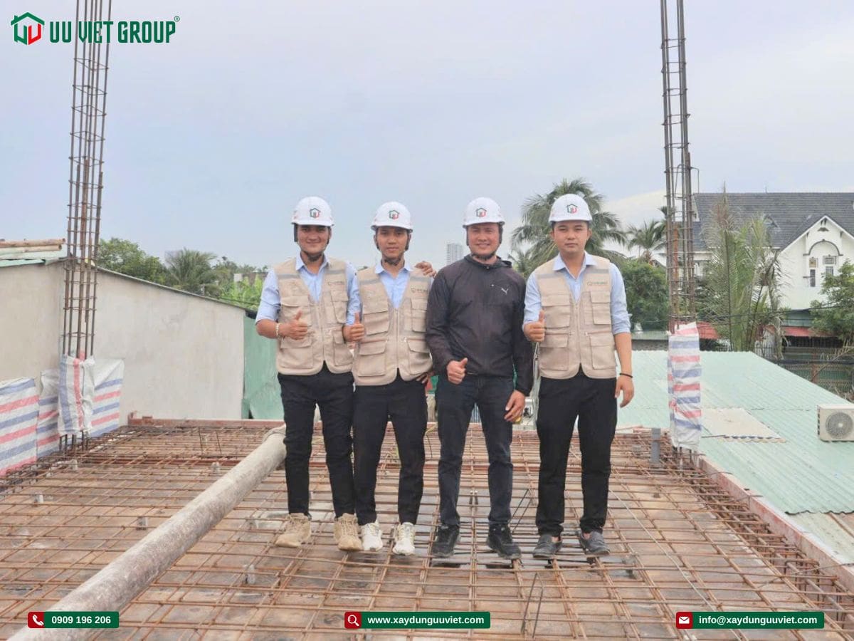 Tiến độ thi công nhà phố quận 12
