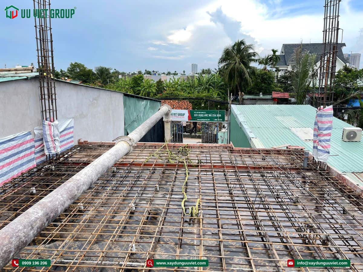 Tiến độ thi công nhà phố quận 12