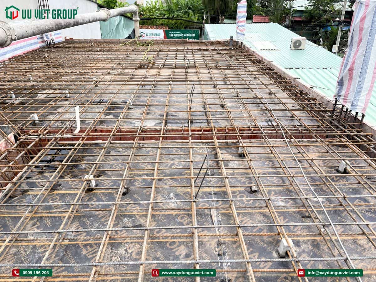 Tiến độ thi công nhà phố quận 12