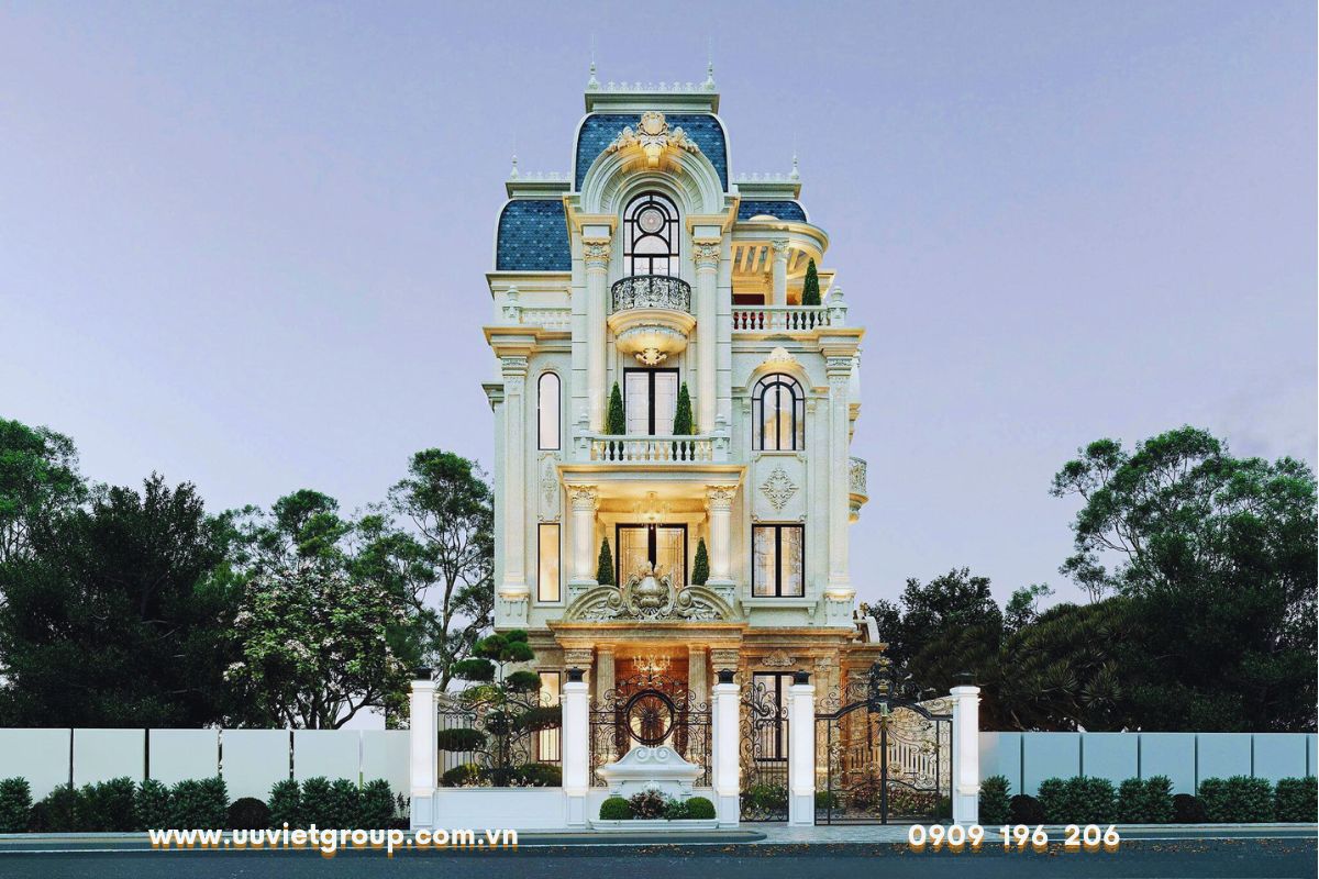 Biệt thự 4 tầng tân cổ điển