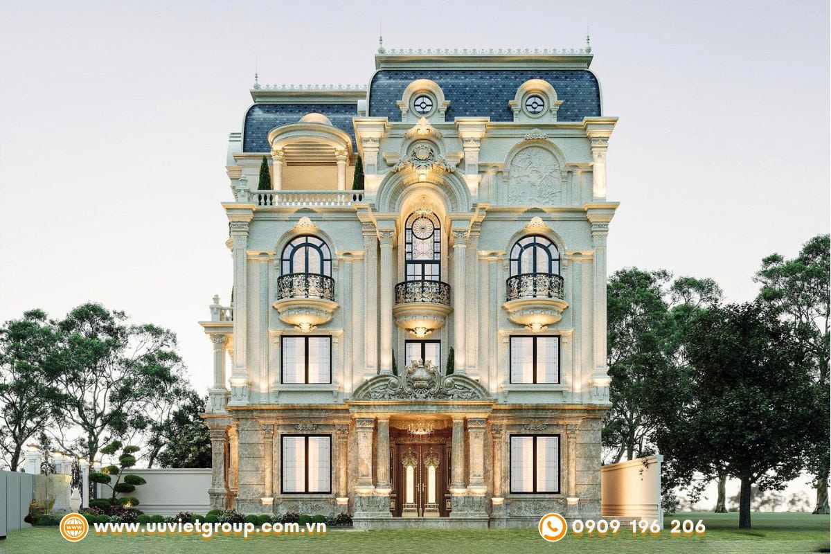 Biệt thự 4 tầng tân cổ điển