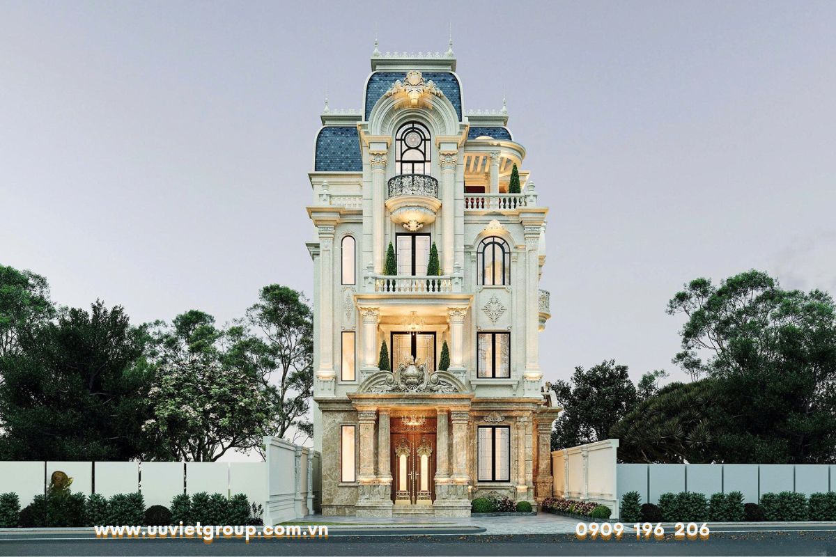 Biệt thự 4 tầng tân cổ điển