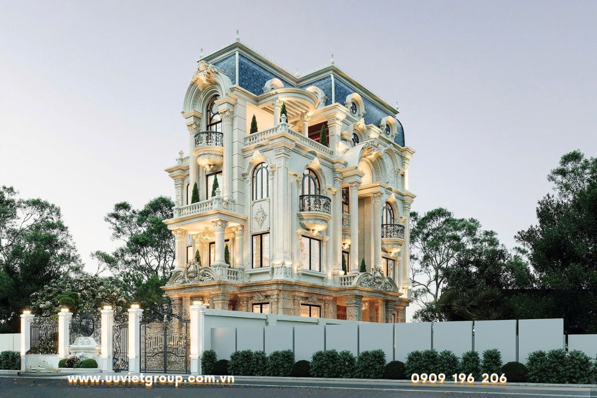 Biệt thự 4 tầng tân cổ điển