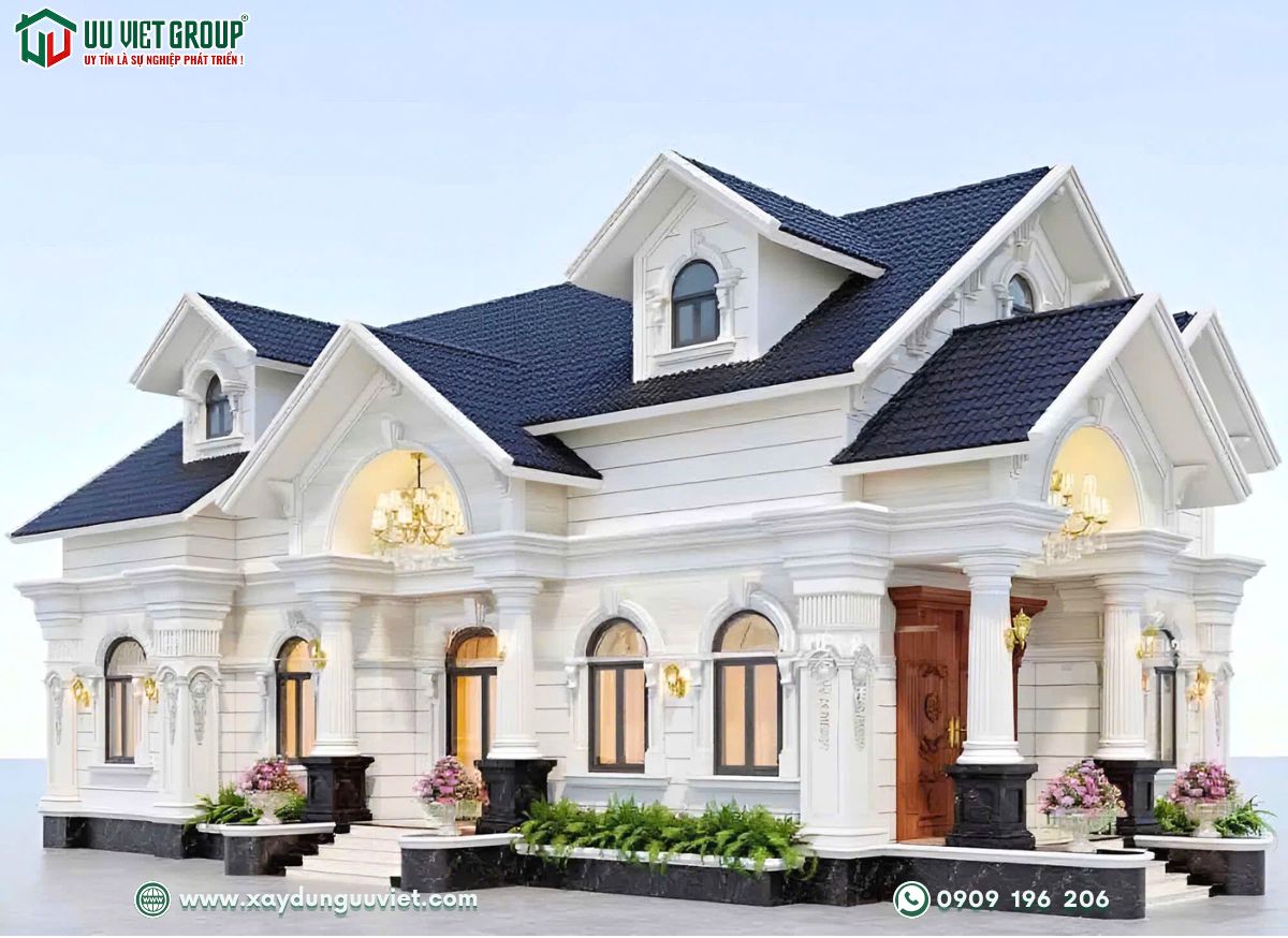 Mẫu nhà vườn mái thái 3 phòng ngủ 