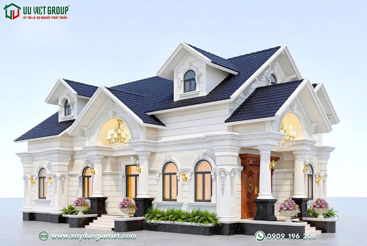 Mẫu nhà vườn mái thái 3 phòng ngủ 