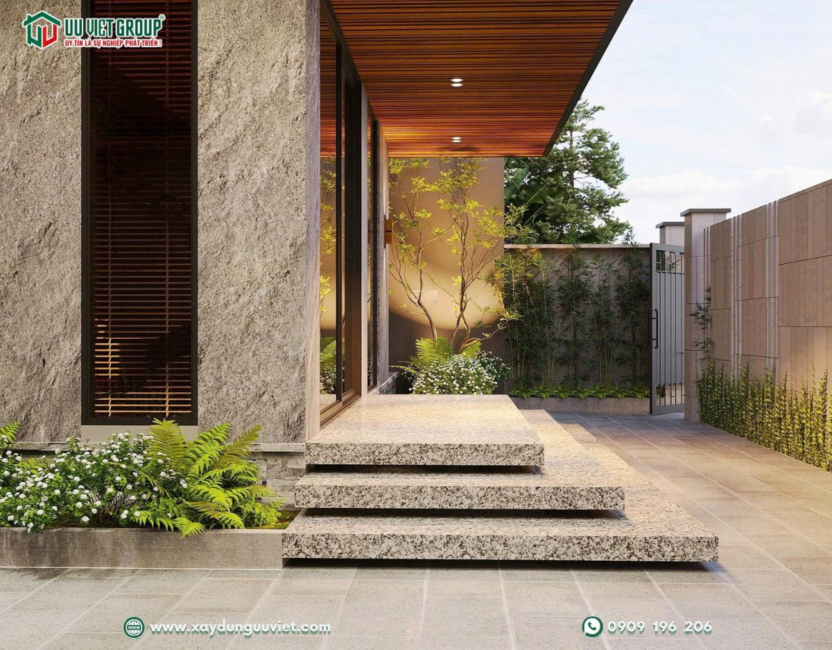 biệt thự hiện đại mái nhật