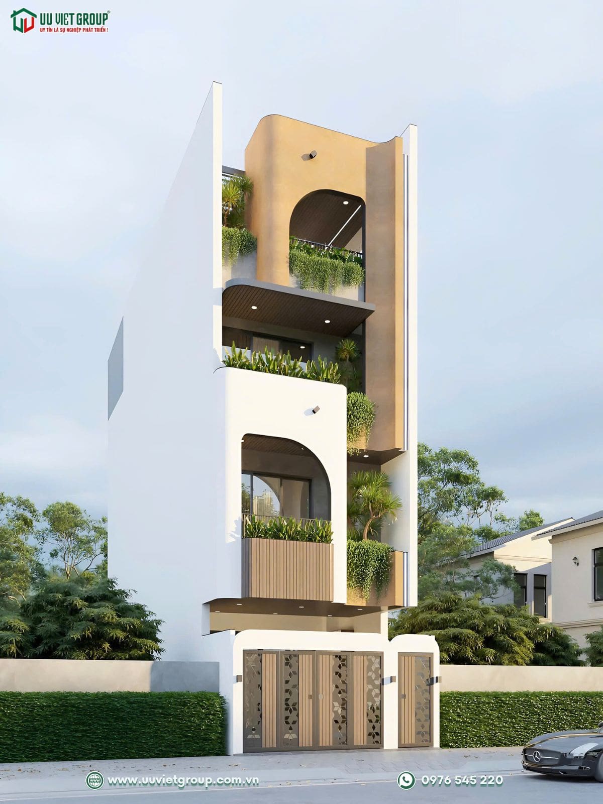 nhà phố 1 trệt 2 lầu