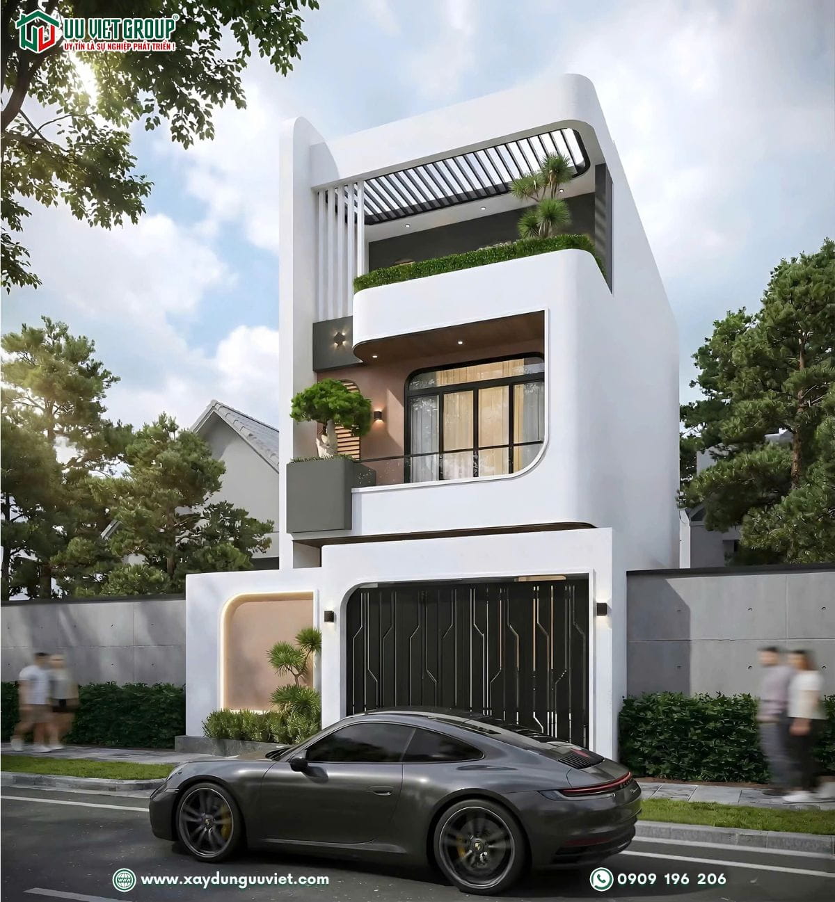 Nhà phố hiện đại 6.7x16m