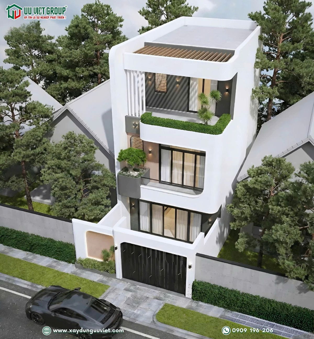 Nhà phố hiện đại 6.7x16m